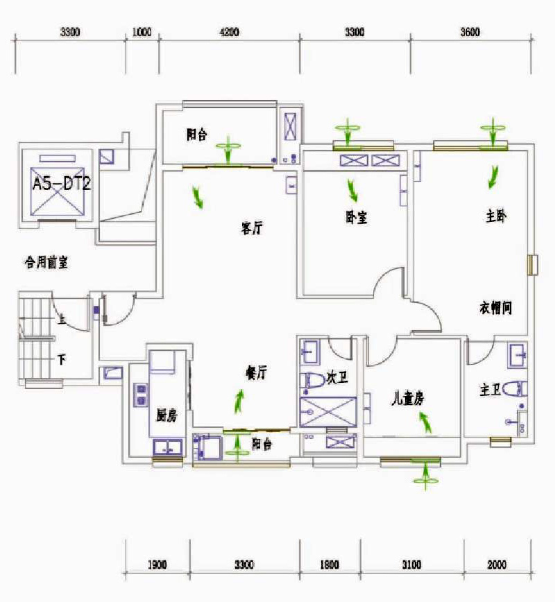  戶式窗/壁掛式主動新風(fēng)器新風(fēng)換氣方案